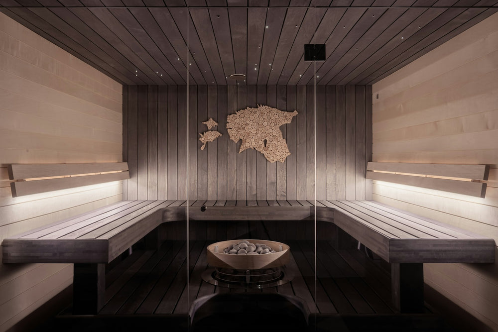 Timber sauna interior