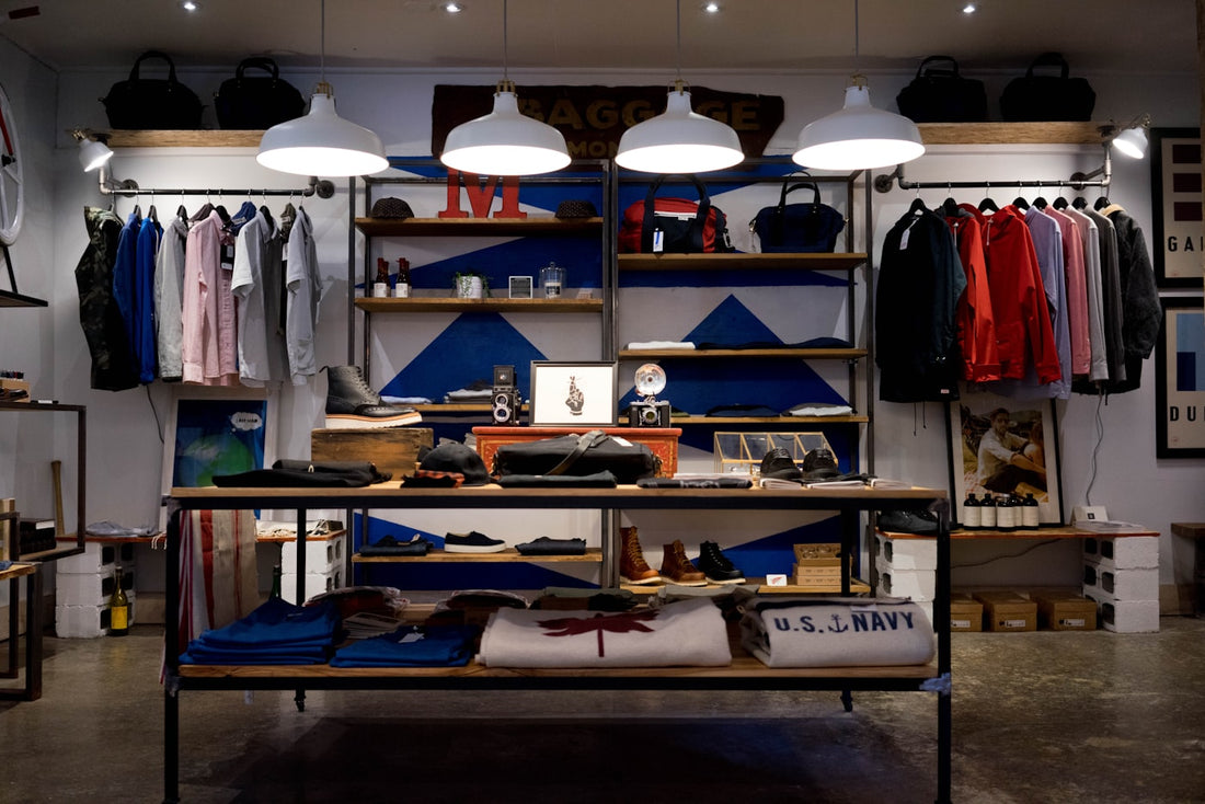 Interior of a retail store