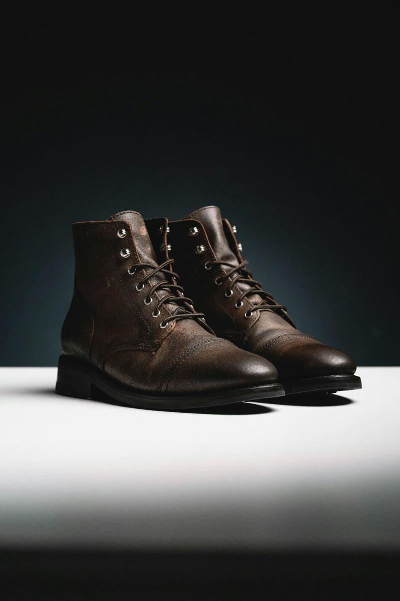Leather boots