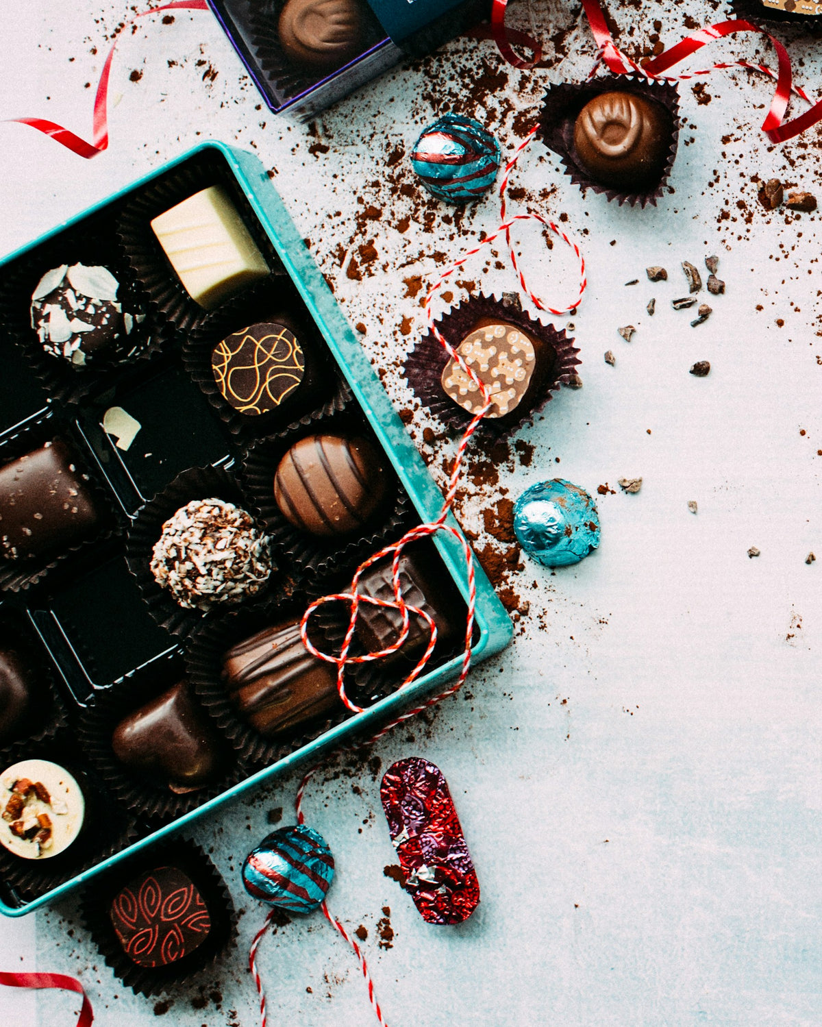 Box of filled chocolates