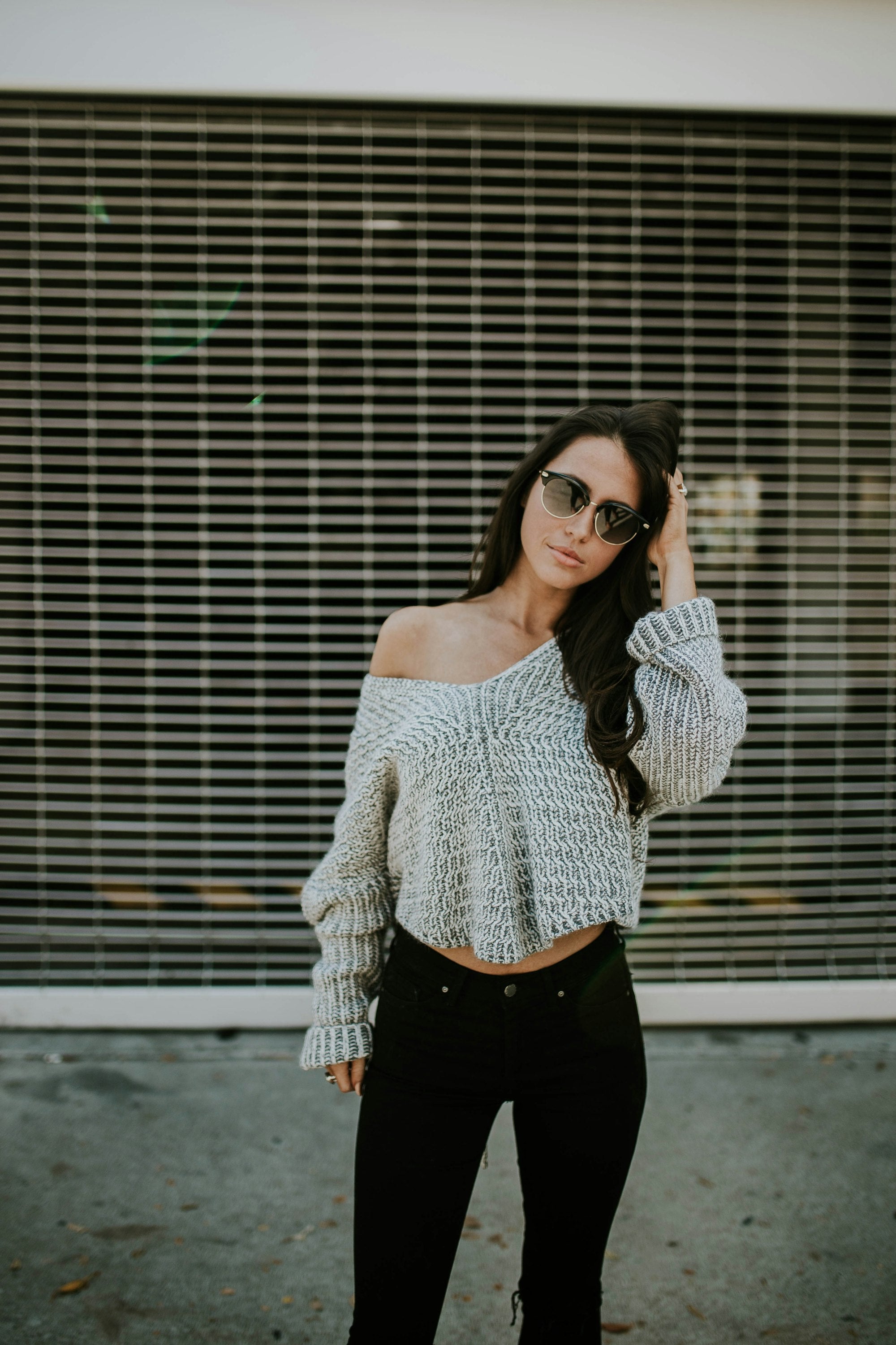 sfhero offshoulder knit
