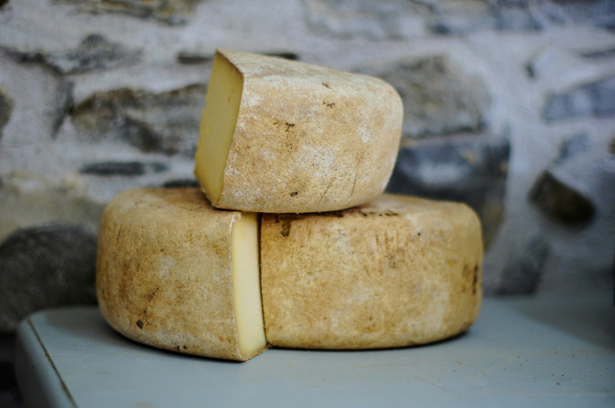 Stacked blocks of cheese