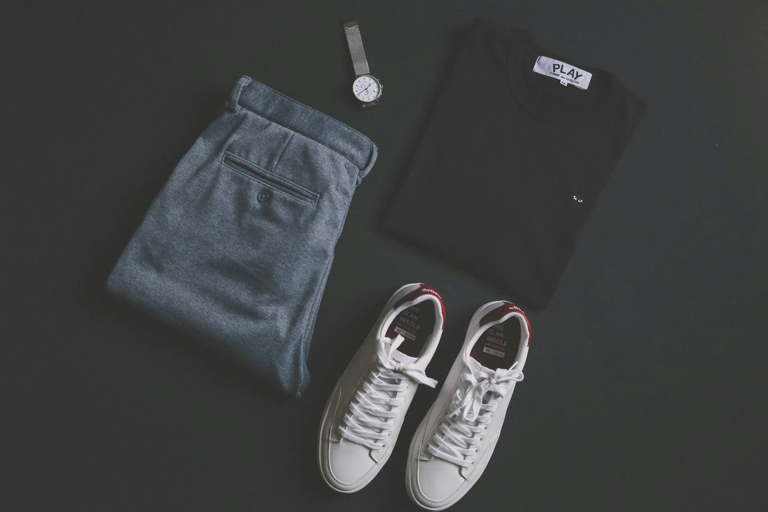 sfhero flatlay jeans sneakers