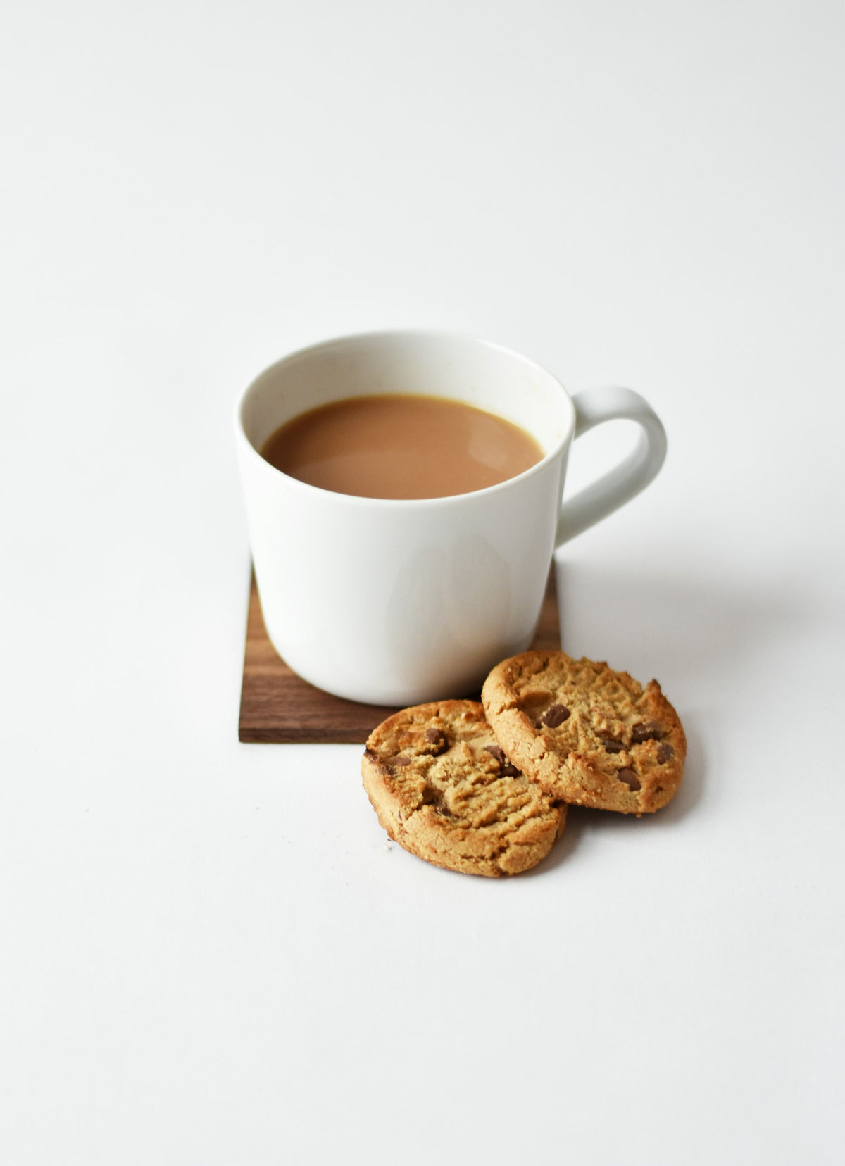 Cup of tea with biscuits