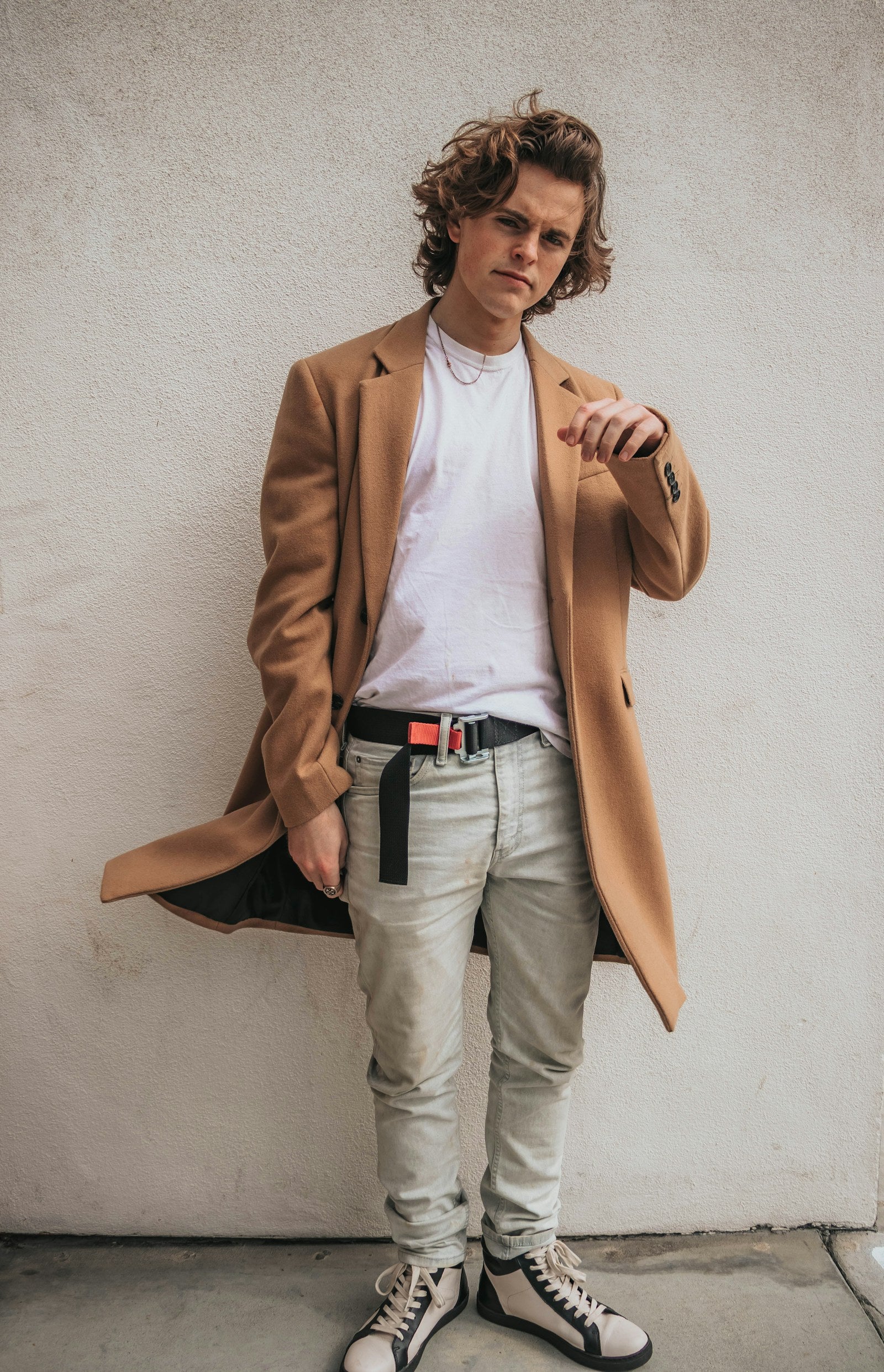 Camel car coat
