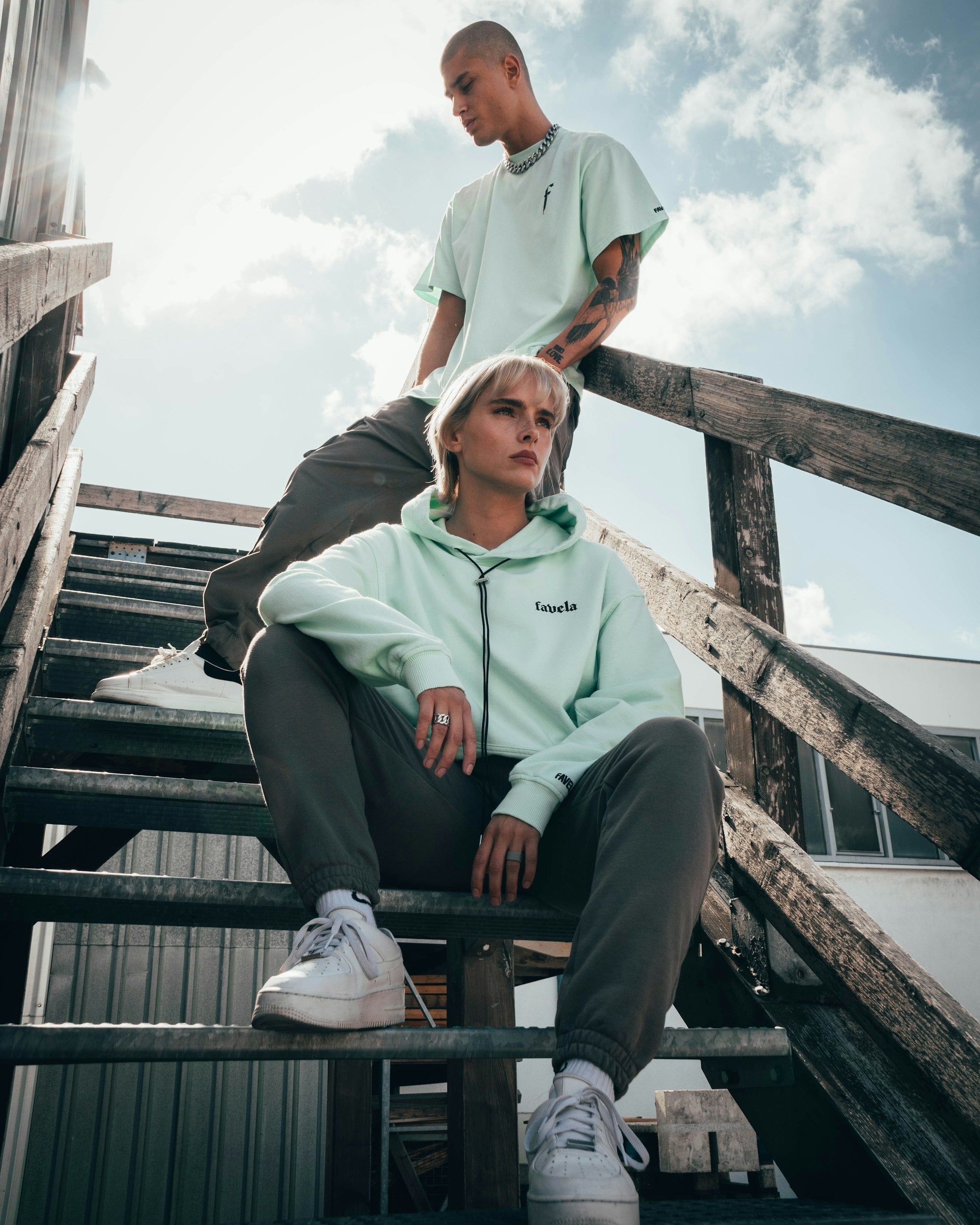 sfhero mint hoodie steps