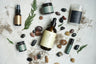 Facial oil trio flat lay